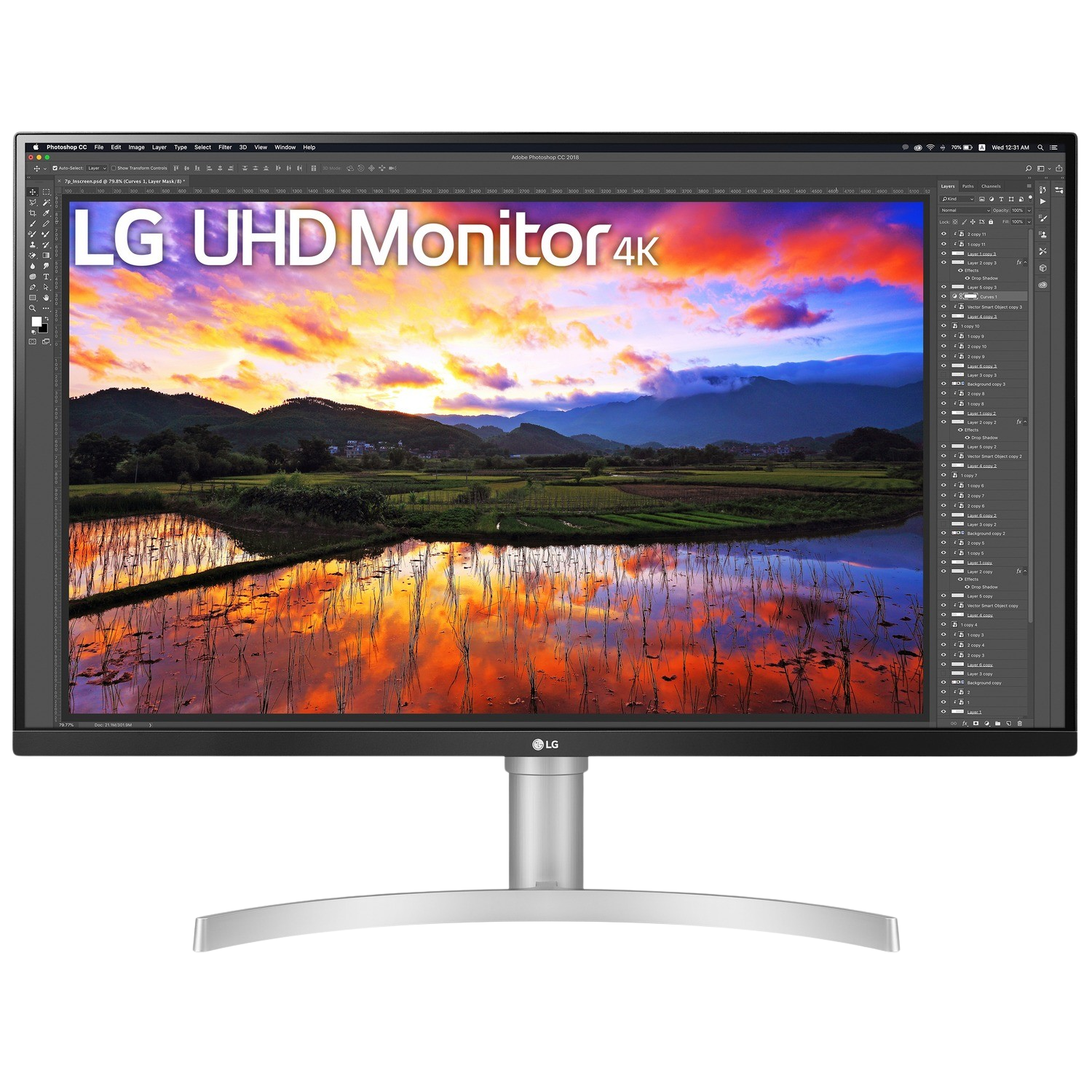 LG 32UN650P-W - 31.5 inch - 3840 x 2160 (Ultra HD ... aanbieding