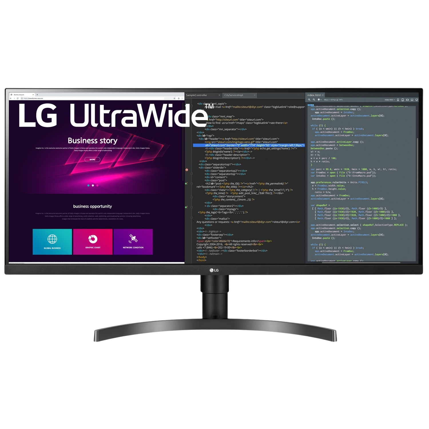 LG 34WN750P-B - 34 inch - 3440 x 1440 (Ultrawide Q... aanbieding