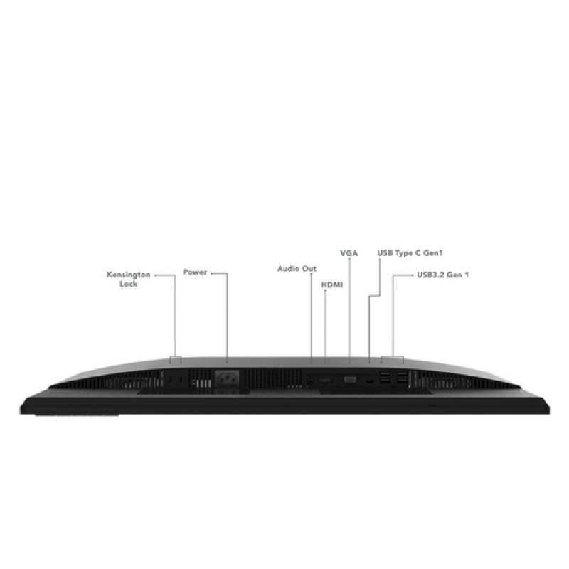 Monitor - Lenovo L27m-30, 27" Full-HD, 6 ms, 75 Hz, HDMI®, VGA, USB-C Gen 1 (DP 1.2 Alt Mode), USB 3.2 Gen 1, Raven Black