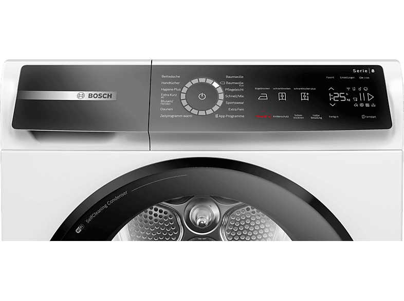 BOSCH WQB245B40 Wärmepumpentrockner Serie 8 (9,0 kg, Weiß)