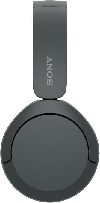 Szürke Sony fejhallgató, felülnézet, a márkanévvel a fejpánton.