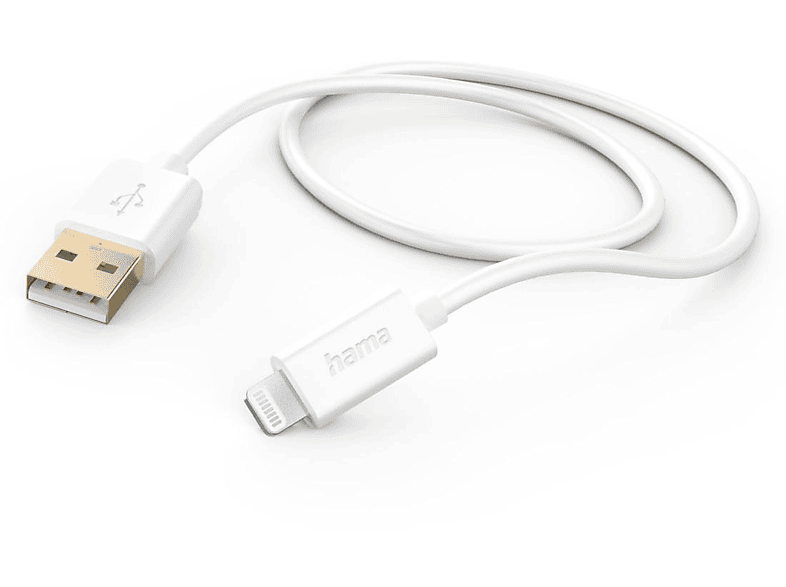HAMA USB-A auf Lightning 1.5 m Ladekabel Apple, Weiß