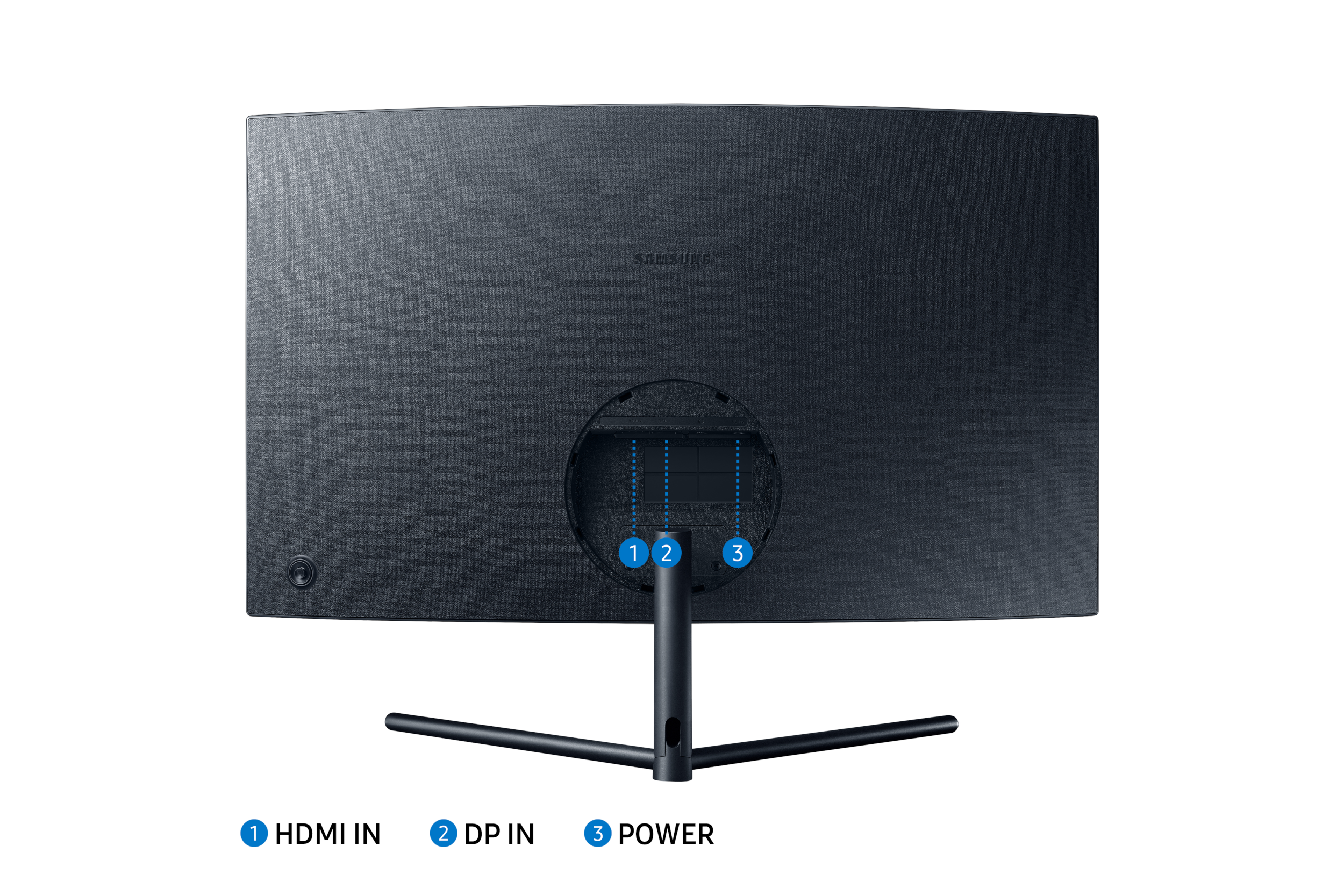 SAMSUNG Monitor LU32R590CWPXEN Curved, UHD 4K, 31.5 Zoll, 60Hz, 4ms, 250cd, VA-Panel, 103% sRGB, Weiß 31,5 Zoll Monitor, UHD 4K, 4 ms Reaktionszeit, 250 cd/m², 60 Hz, Weiß