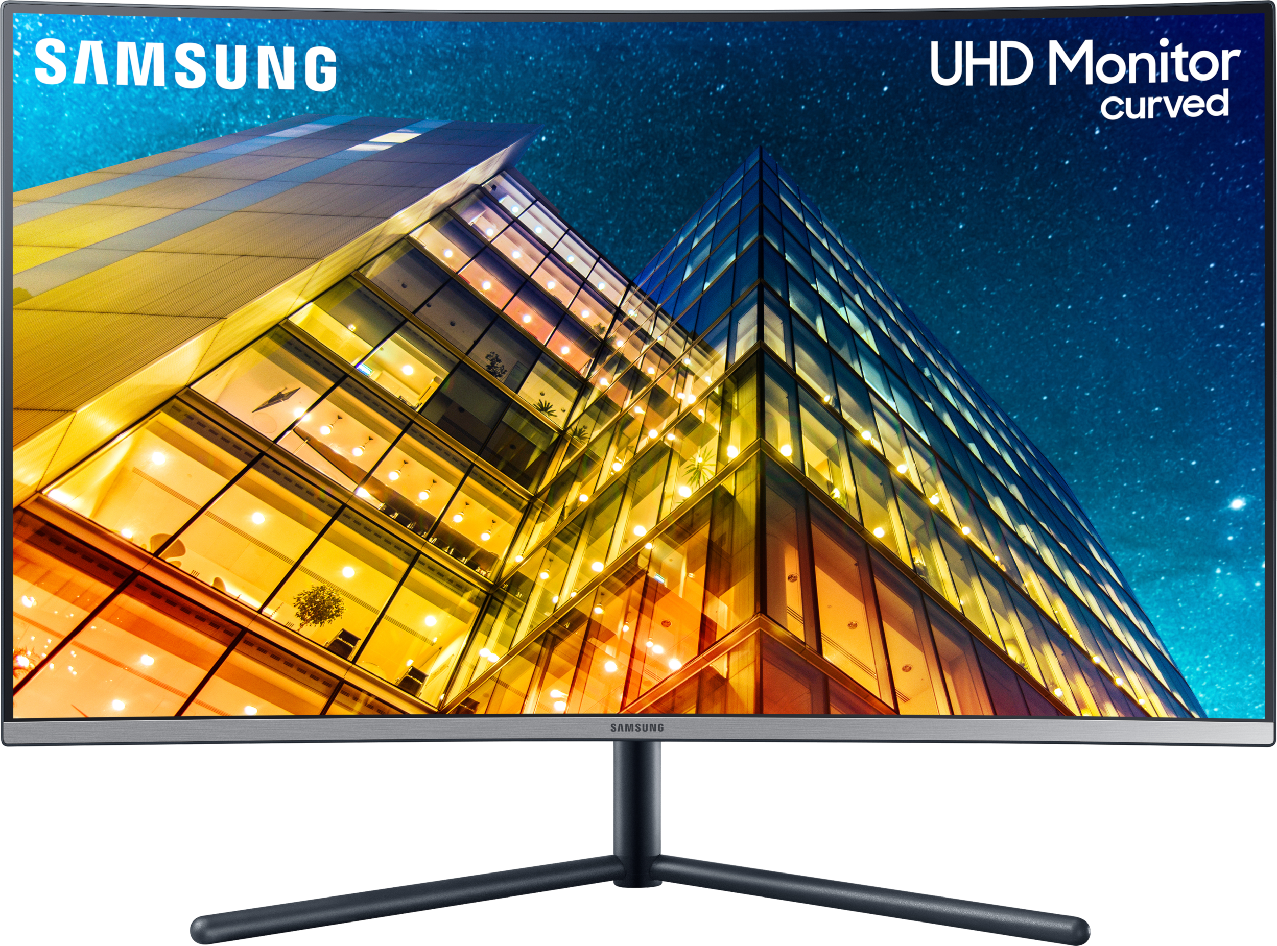 SAMSUNG Monitor LU32R590CWPXEN Curved, UHD 4K, 31.5 Zoll, 60Hz, 4ms, 250cd, VA-Panel, 103% sRGB, Weiß 31,5 Zoll Monitor, UHD 4K, 4 ms Reaktionszeit, 250 cd/m², 60 Hz, Weiß