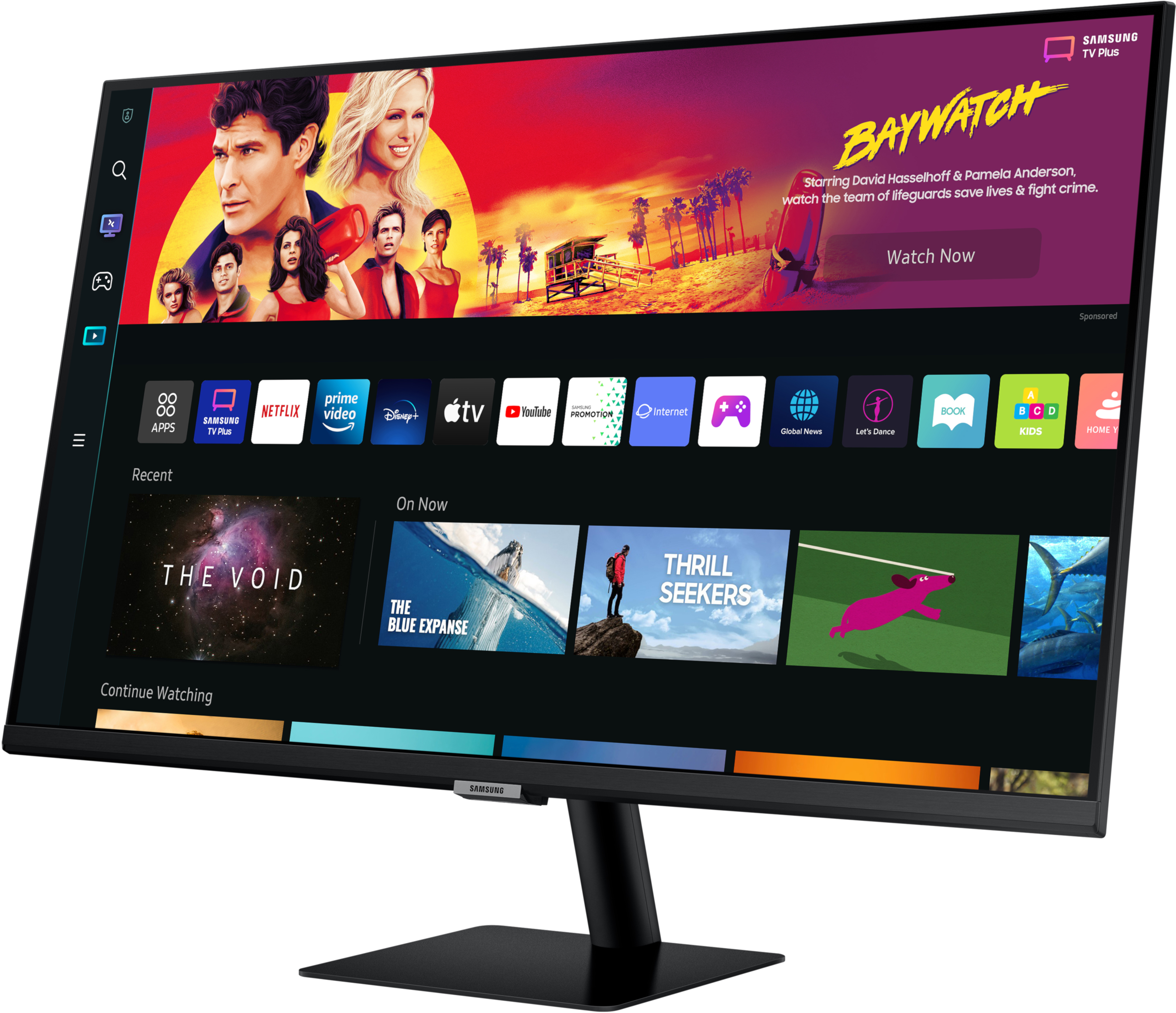SAMSUNG Smart Monitor M7 mit Fernbedienung, UHD 4K, 32 Zoll, 60Hz, HDR10, 4ms, 300cd, VA-Panel, WiFi/BT, Schwarz 32 Zoll Monitor, UHD 4K, 4 ms Reaktionszeit, 300 cd/m², 60 Hz, Schwarz