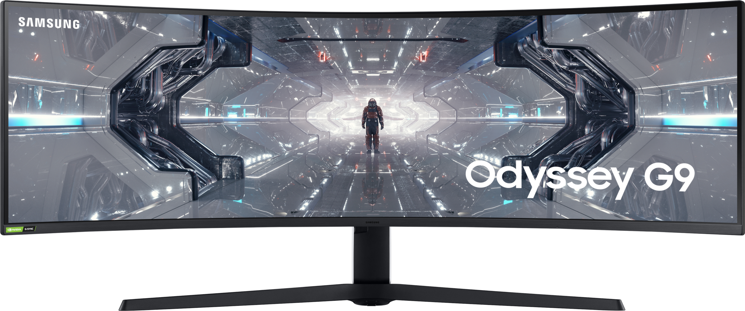 SAMSUNG Monitor Odyssey G9 Curved, DQHD, 49 Zoll, 240Hz, 1ms, 420cd, VA-Panel, 92% AdobeRGB, FreeSync Premium Pro, Weiß 49 Zoll Monitor, 5K Ultrawide, 1 ms Reaktionszeit, 420 cd/m², 240 Hz, Weiß