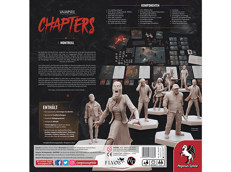 Thumbnail - PEGASUS SPIELE Vampire: Die Maskerade – CHAPTERS Brettspiel Mehrfarbig