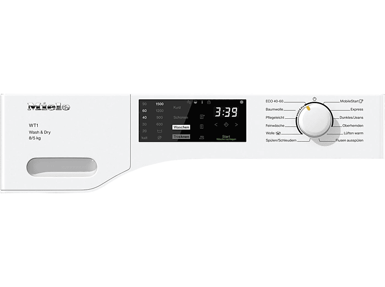 MIELE WTD 160 WCS 8/5KG Waschtrockner (8 kg / 5 kg, 1500 U/Min.)