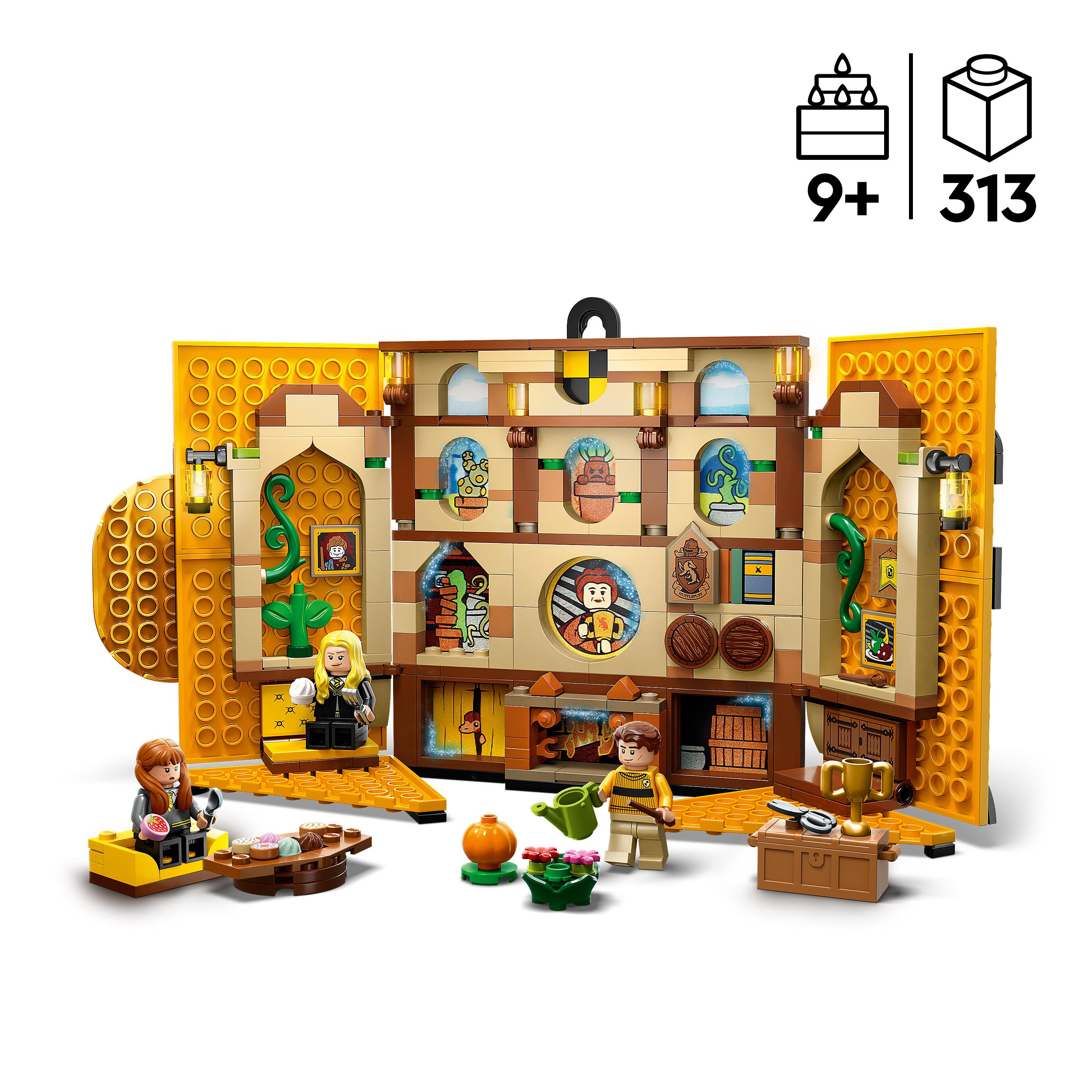 LEGO Harry 76412 Bausatz, Potter Mehrfarbig Hufflepuff Hausbanner