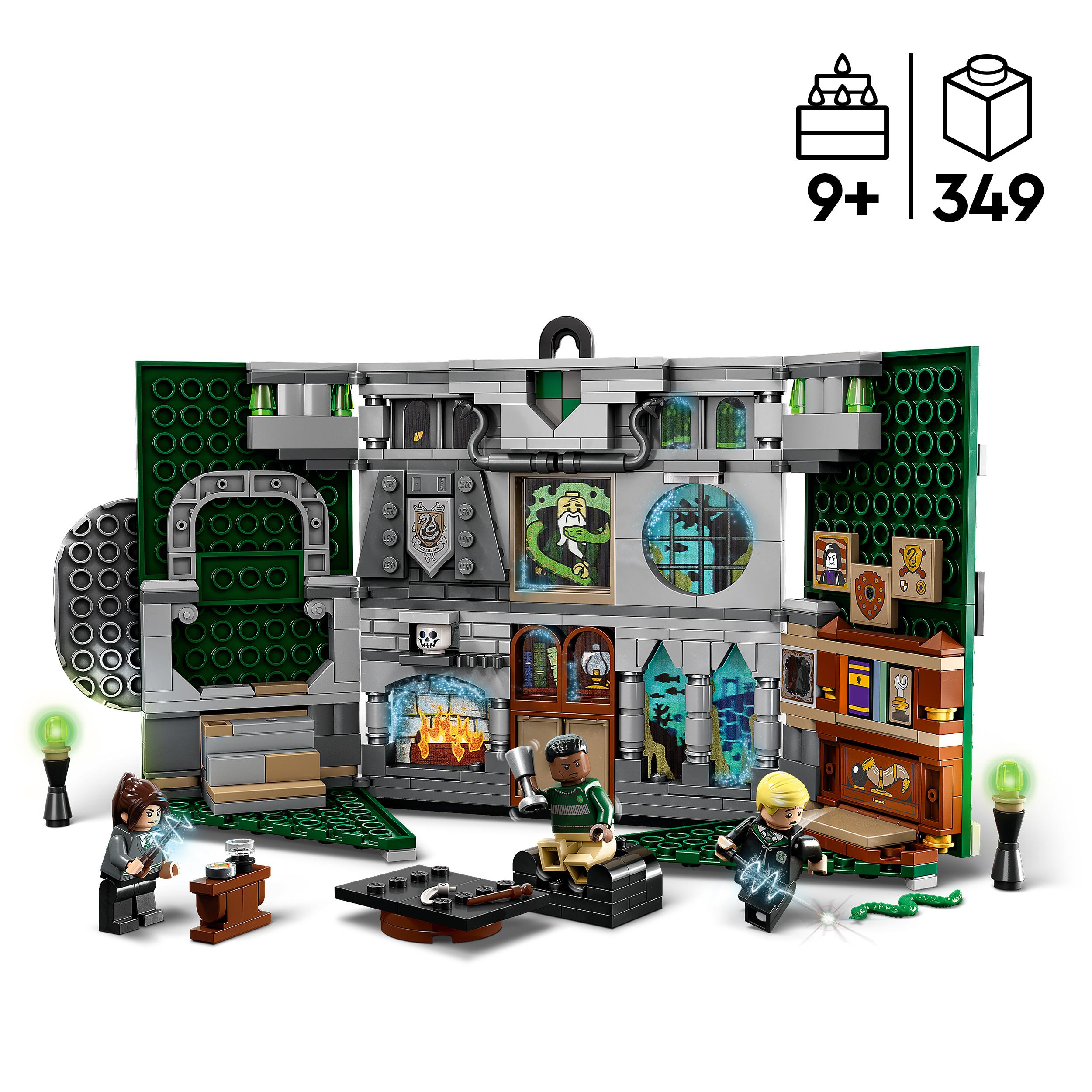 LEGO Harry Potter 76410 Hausbanner Slytherin Bausatz, Mehrfarbig