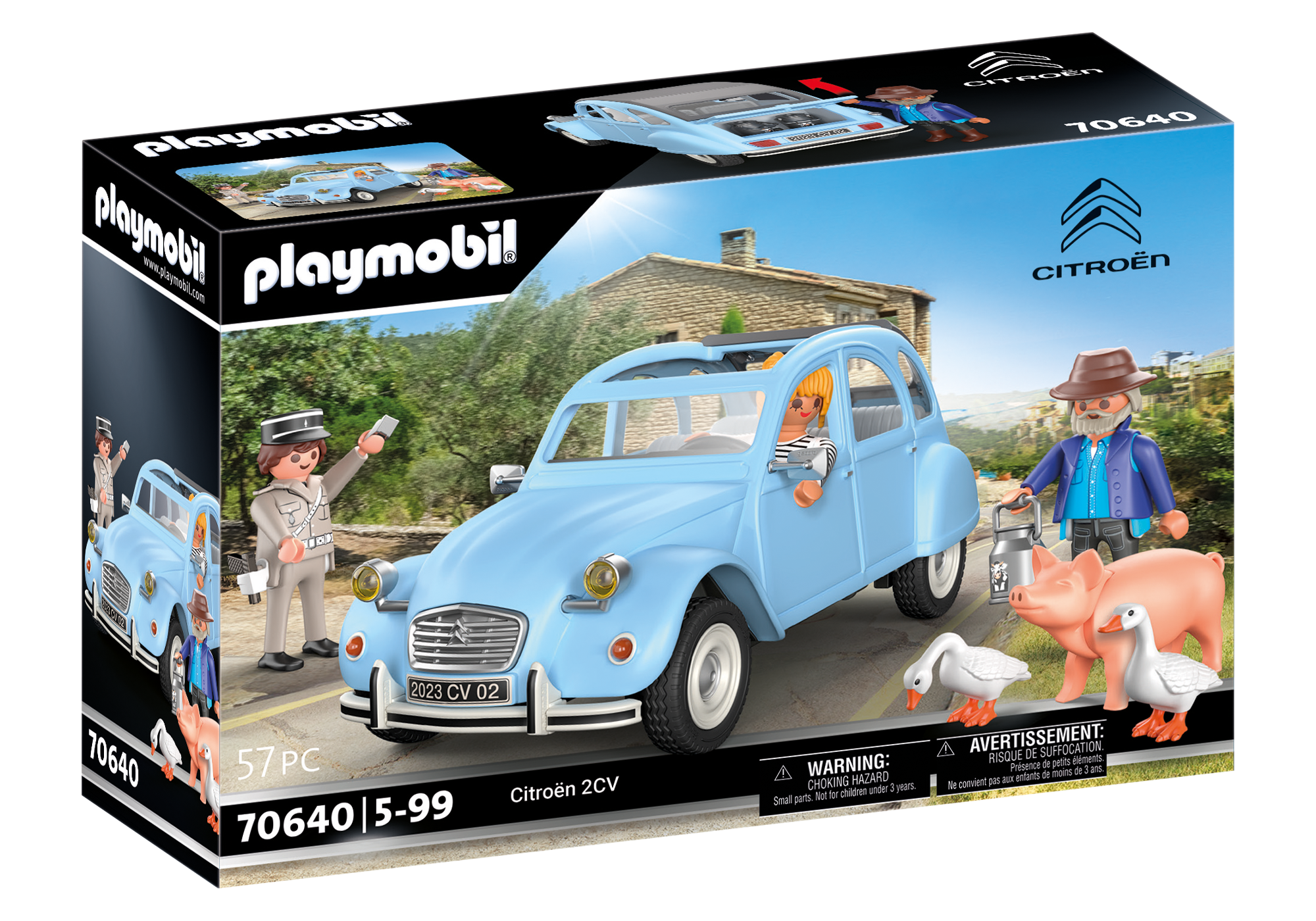 Mehrfarbig PLAYMOBIL 70640 Spielset, Citroën 2CV
