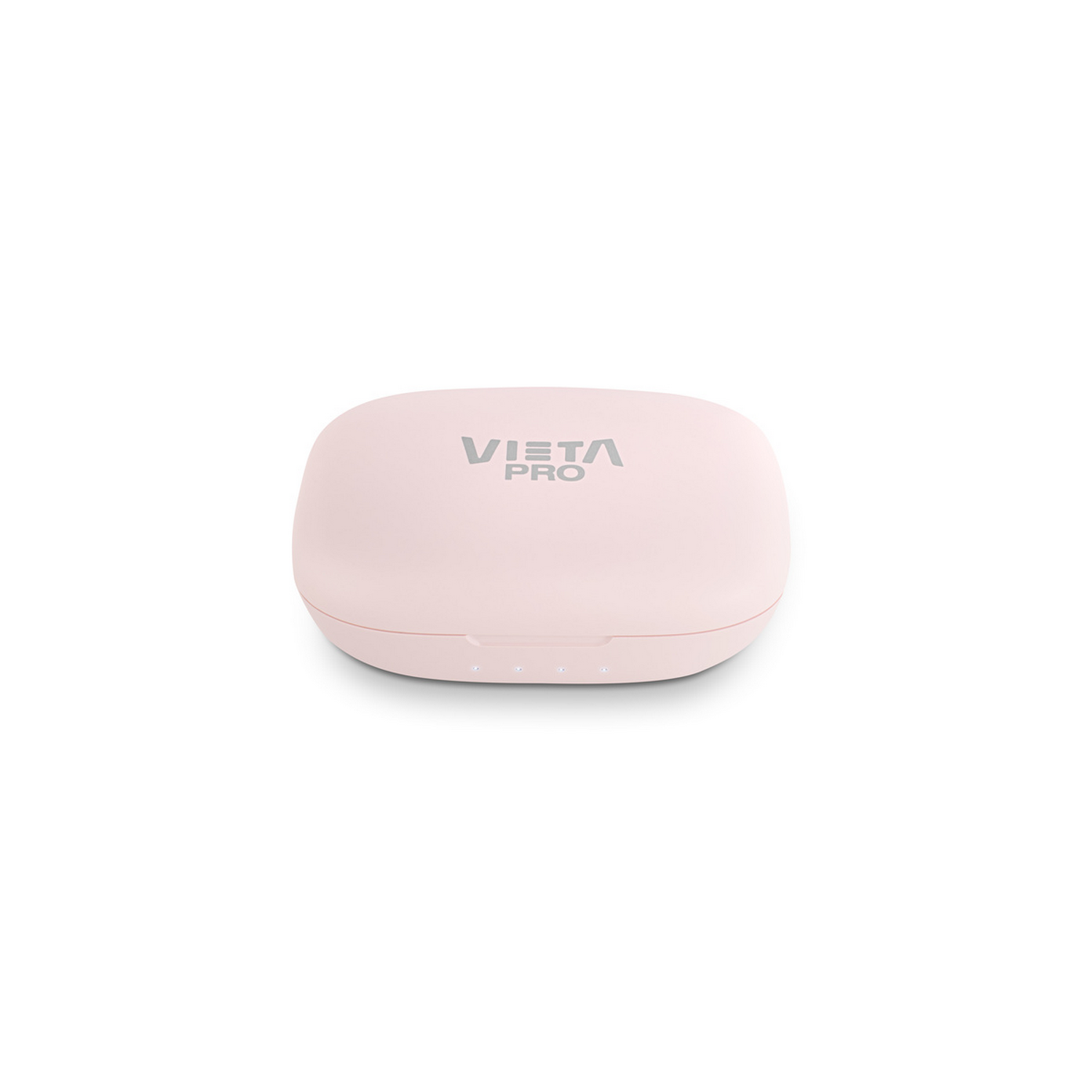 A light pink, rounded rectangular case with the text 'VIETA PRO' in gray on top. The background is plain white.
