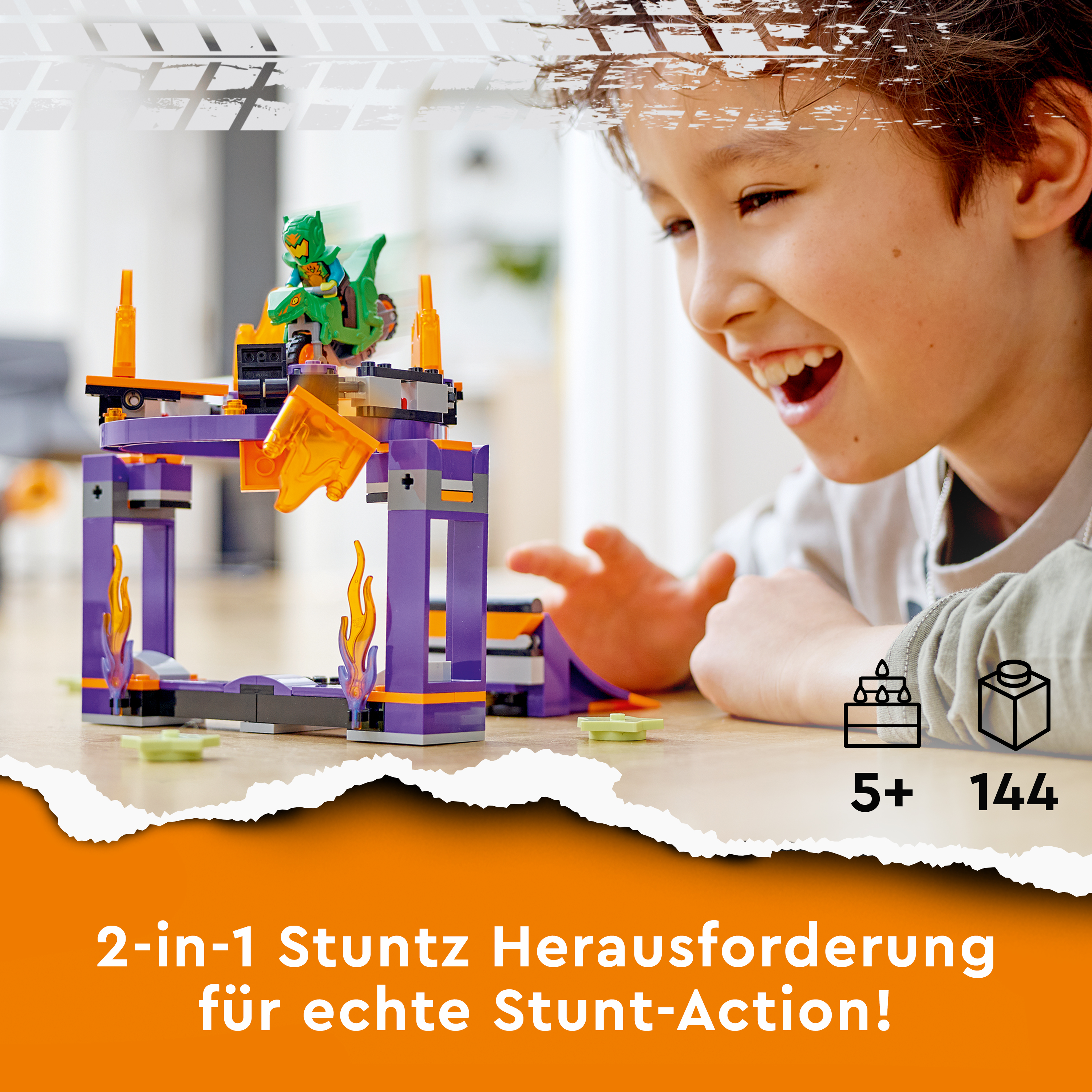 LEGO City Stuntz Mehrfarbig Sturzflug-Challenge Bausatz, 60359