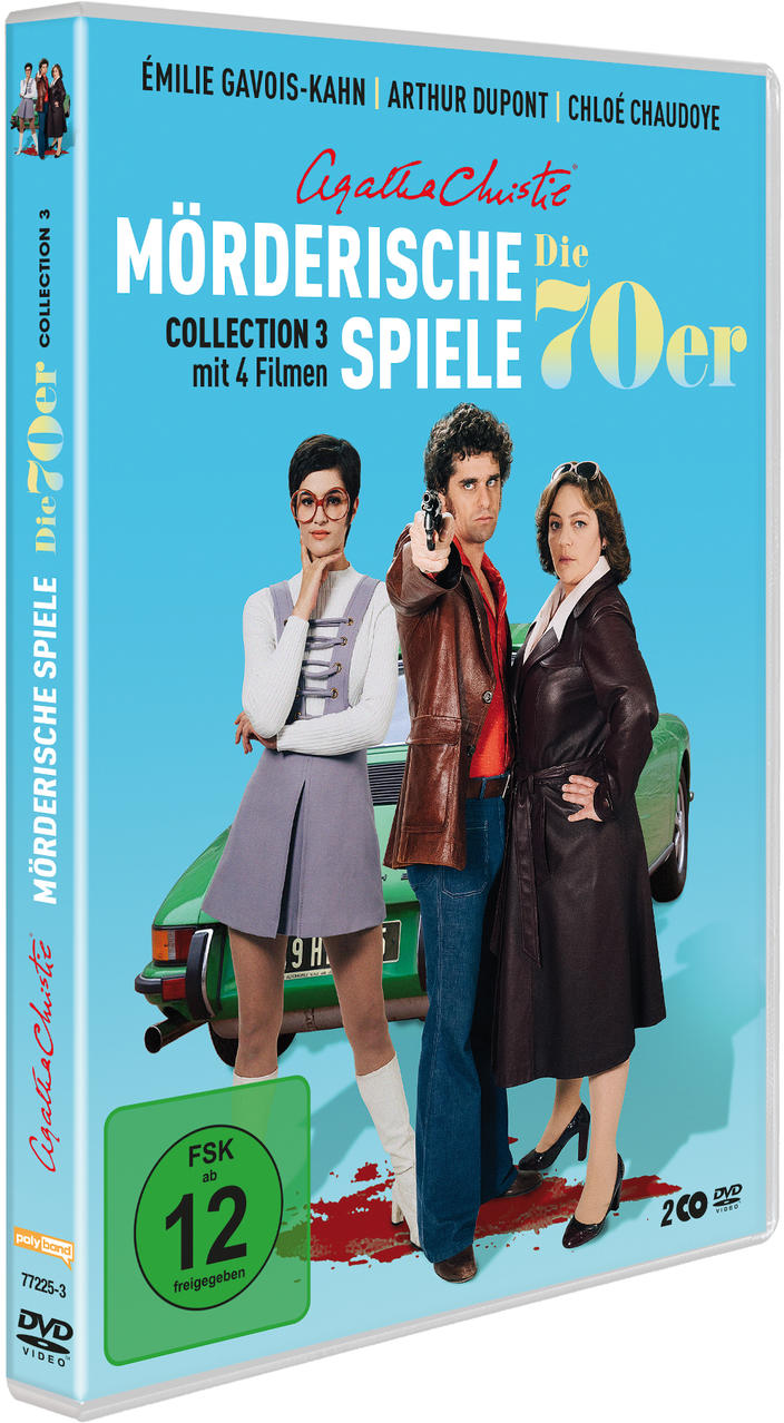 DVD-Cover mit Schauspielern in Vintage-Kleidung und dem Titel 'Die 70er'.