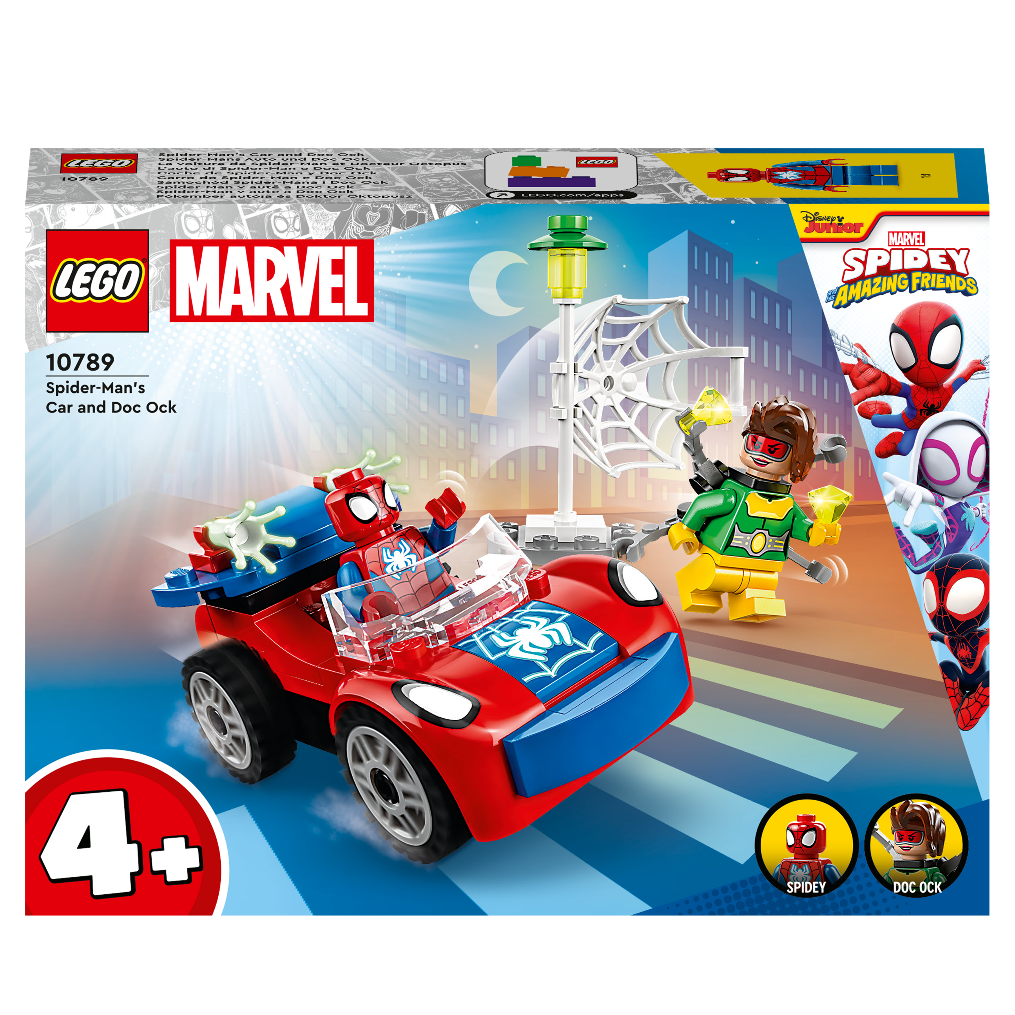 LEGO Mehrfarbig Doc 10789 und Marvel Ock Spider-Mans Auto Bausatz,