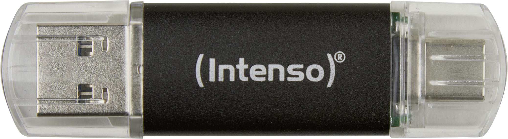INTENSO Twist Line Pendrive, USB 3.2, USB-A / Type-C, fekete, 64 GB (3539490)