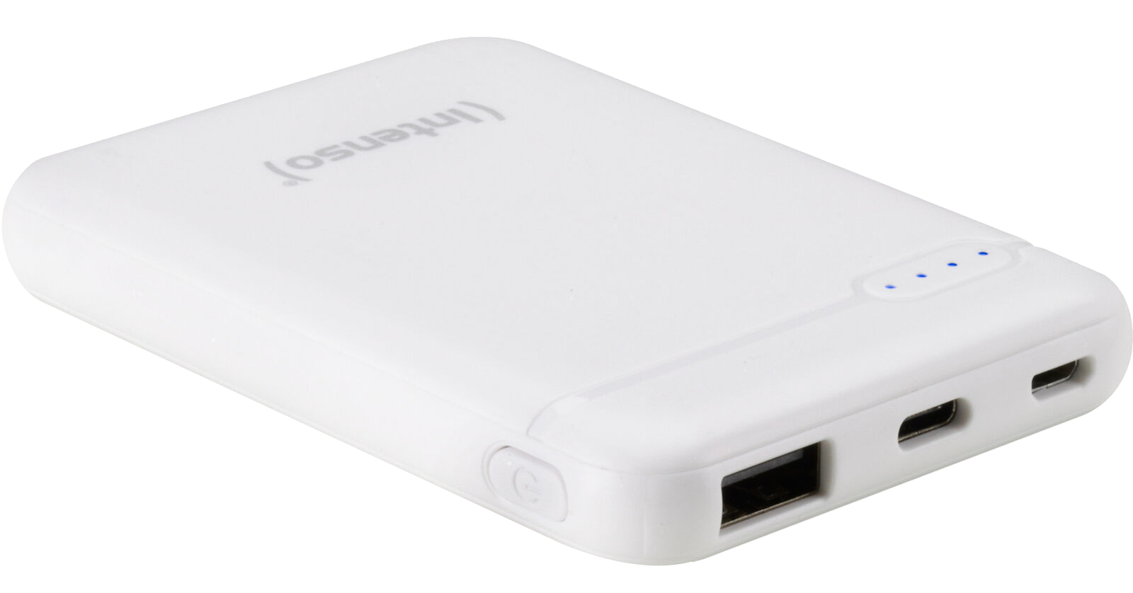 INTENSO XS5000 powerbank, 5000 mAh, 5v, 2,1A, USB-A és USB Type-C, fehér (7313522)
