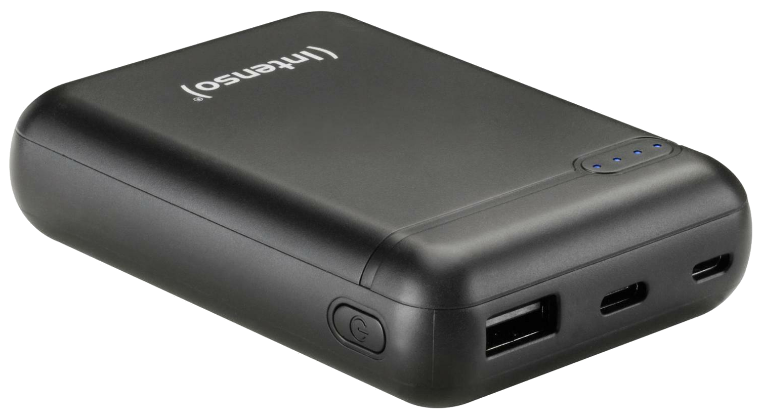 INTENSO XS10000 powerbank, 10000 mAh, 5v, 3,1A, USB-A és USB Type-C, fekete (7313530)