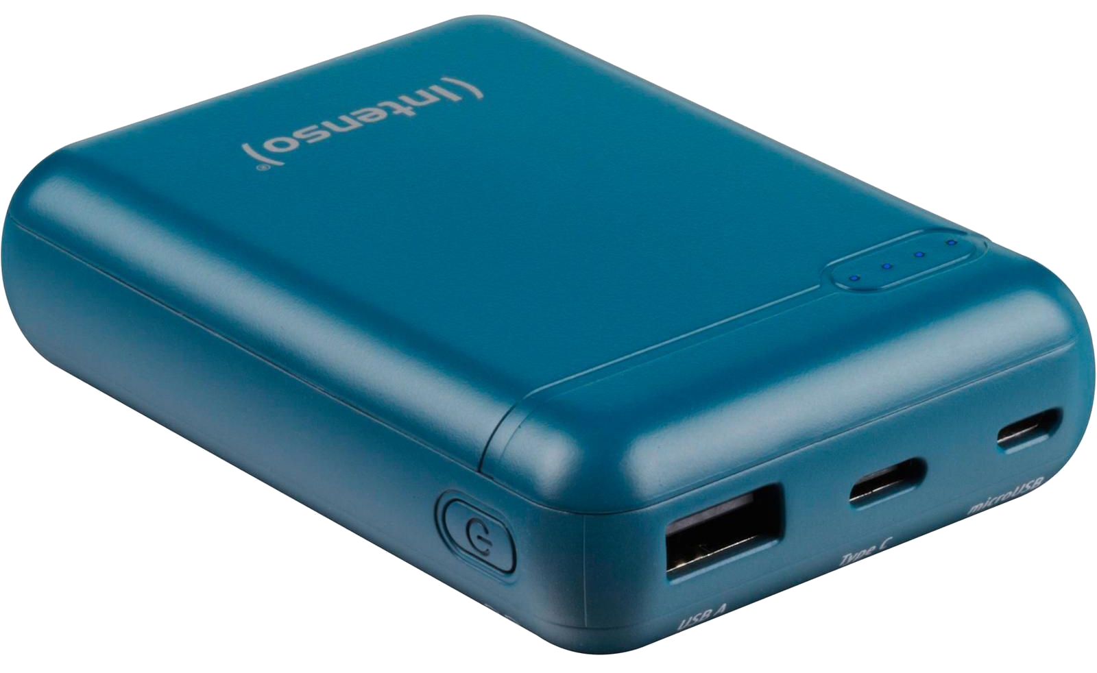 INTENSO XS10000 powerbank, 10000 mAh, 5v, 3,1A, USB-A és USB Type-C, petrol (7313537)