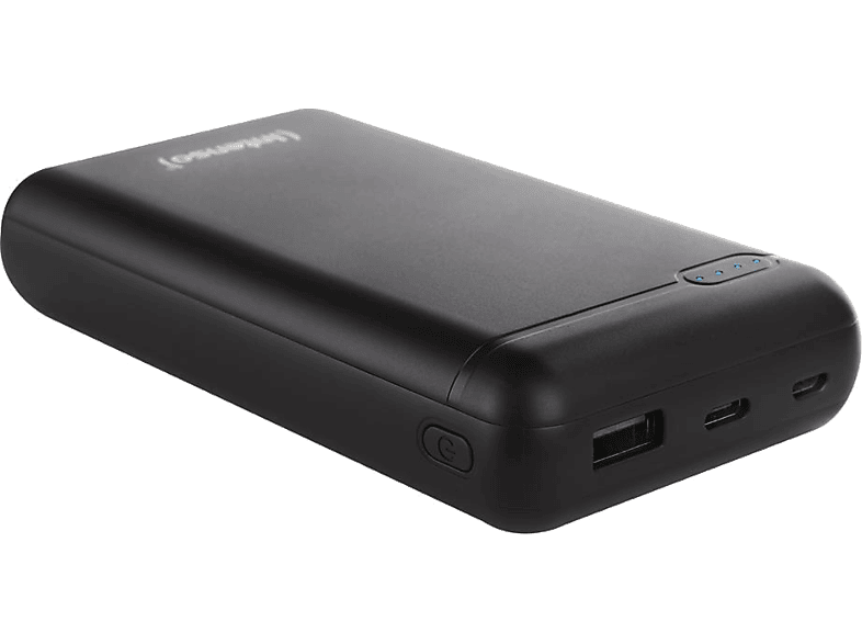 INTENSO XS20000 powerbank, 20000 mAh, 5v, 3,1A, USB-A és USB Type-C, fekete (7313550)