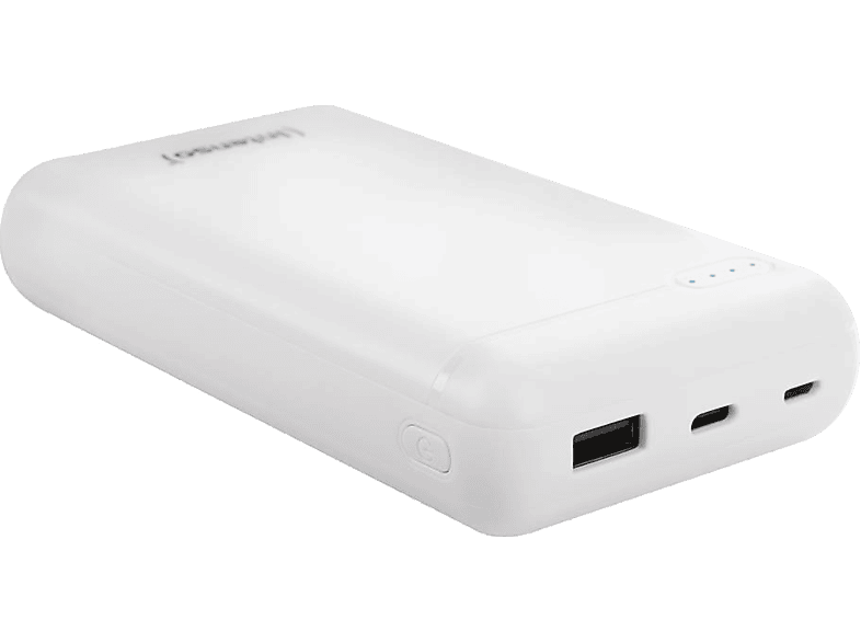 INTENSO XS20000 powerbank, 20000 mAh, 5v, 3,1A, USB-A és USB Type-C, fehér (7313552)