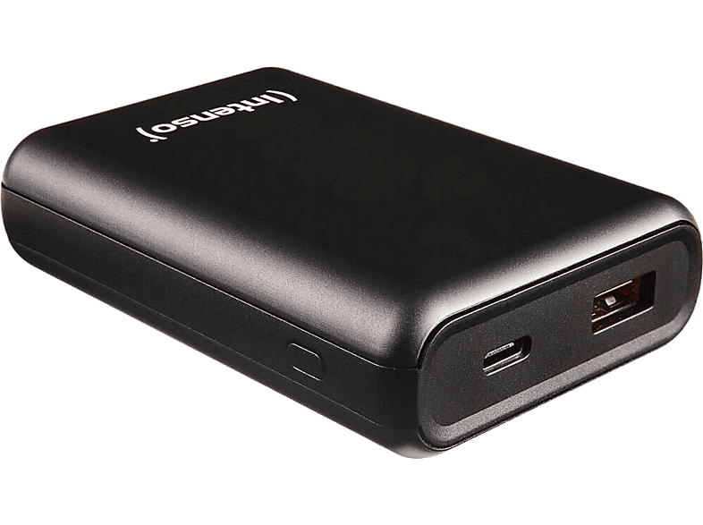 INTENSO A10000 powerbank, 10000 mAh, PD 20W, QC 18W, 5V, 3A, USB-A és USB Type-C, antracit (7322430)