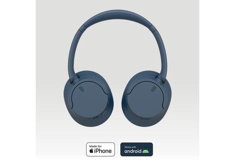 Auriculares inalámbricos  Sony WH-CH720NL, Cancelación ruido (Noise  Cancelling), 35h, Carga Rápida, Con Asistente, Bluetooth, De Diadema, ANC,  Azul