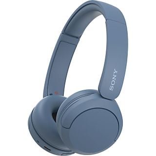 Auriculares inalámbricos - Sony WH-CH520, Bluetooth, 50 horas de autonomía, Carga rápida, 360 Audio, Conexión multipunto, Cascos estilo diadema, Azul