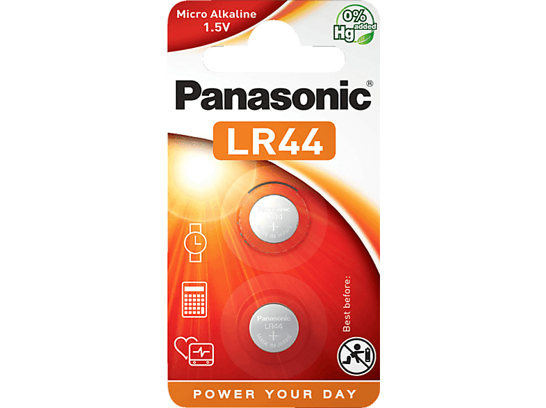Pilas de botón - Panasonic LR 44 / 2 BP