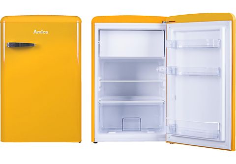 AMICA KS 15613 Y Retro Edition Kühlschrank (E, 860 mm hoch, Gelb)  Kühlschrank , 860, Gelb kaufen | SATURN