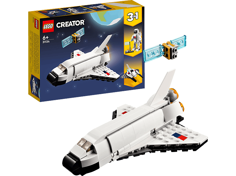 LEGO Creator 31134 Spaceshuttle Bausatz, Mehrfarbig
