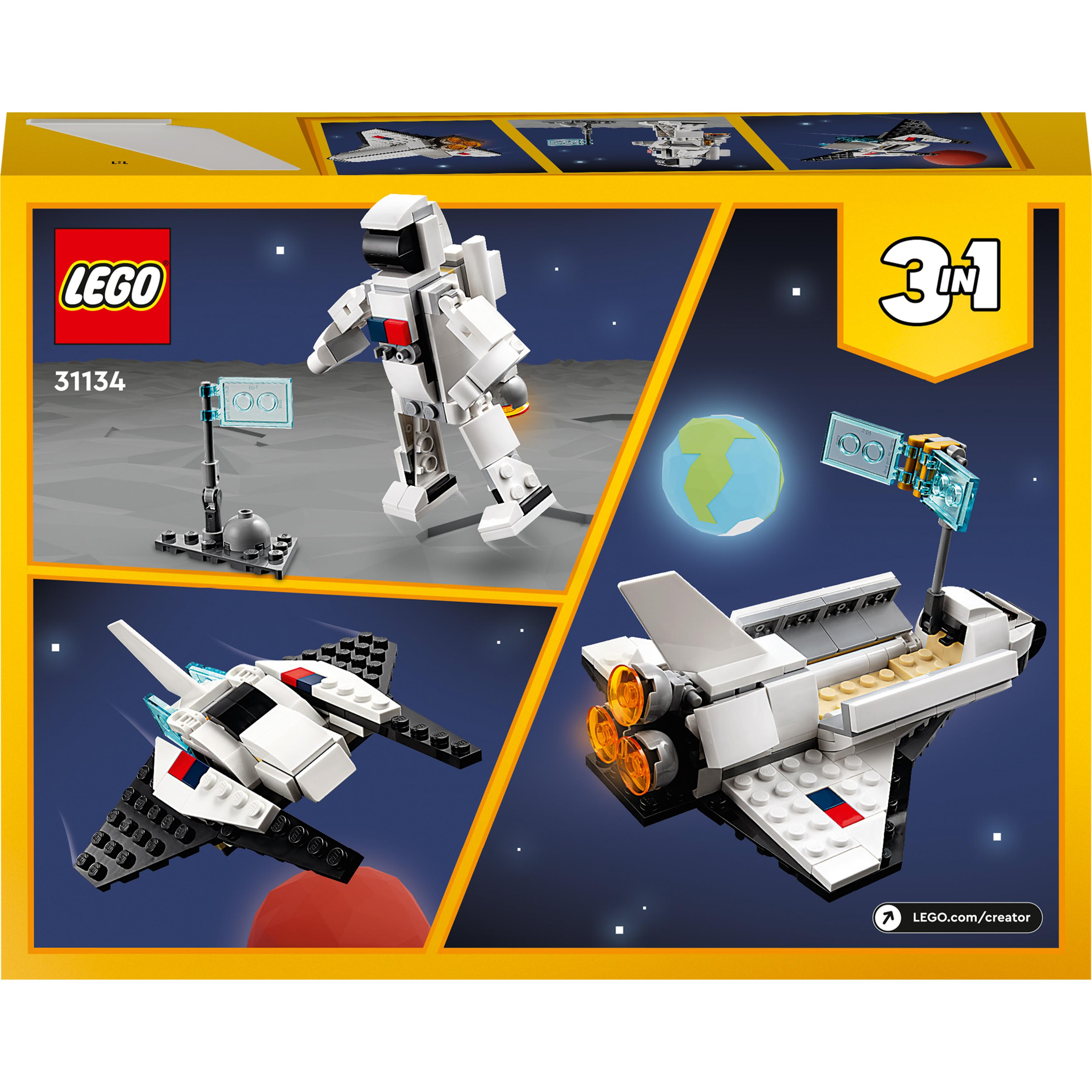 Bausatz, 31134 Mehrfarbig Spaceshuttle Creator LEGO