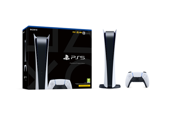 Consola | Sony PS5 Digital Edition, 825 GB, 4K, 1 mando, Chasis C
