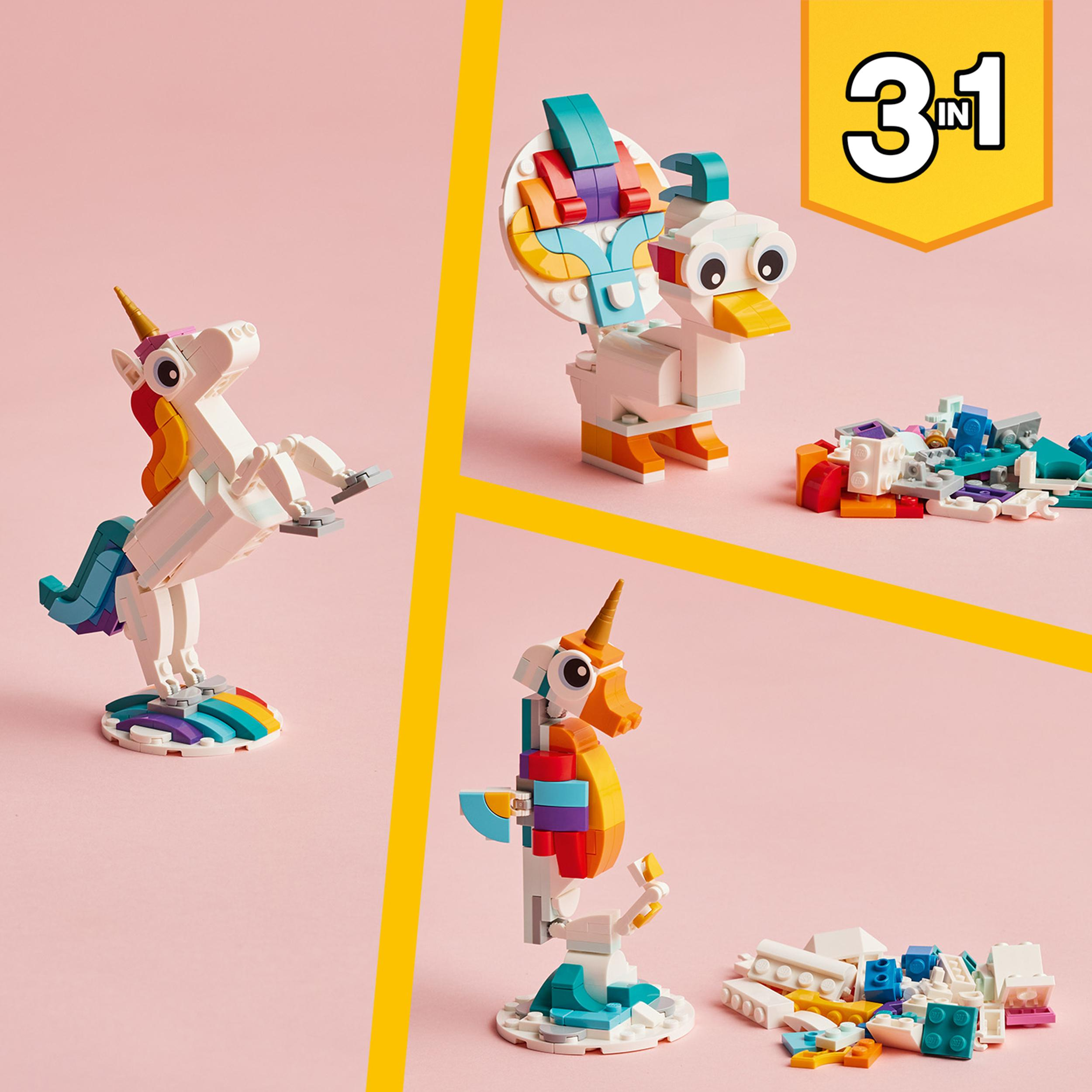 Einhorn Creator LEGO Bausatz, Mehrfarbig 31140 Magisches