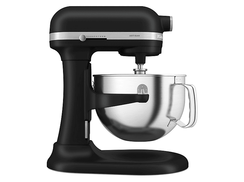 Kitchen Aid 5KSM60SPX Artisan Küchenmaschine mit Schüsselheber Matt Schwarz (Rührschüsselkapazität: 5,6 l, 375 Watt) — Foto 3 von 5