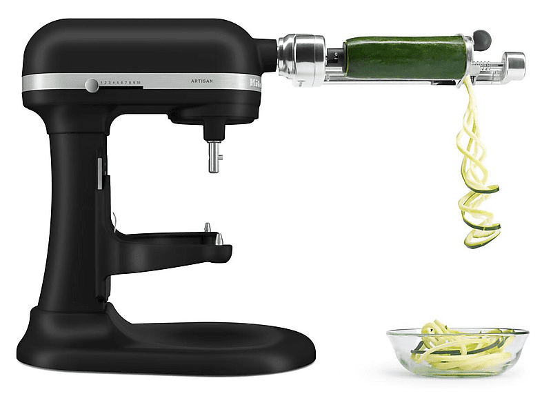 Kitchen Aid 5KSM60SPX Artisan Küchenmaschine mit Schüsselheber Matt Schwarz (Rührschüsselkapazität: 5,6 l, 375 Watt) — Foto 2 von 5