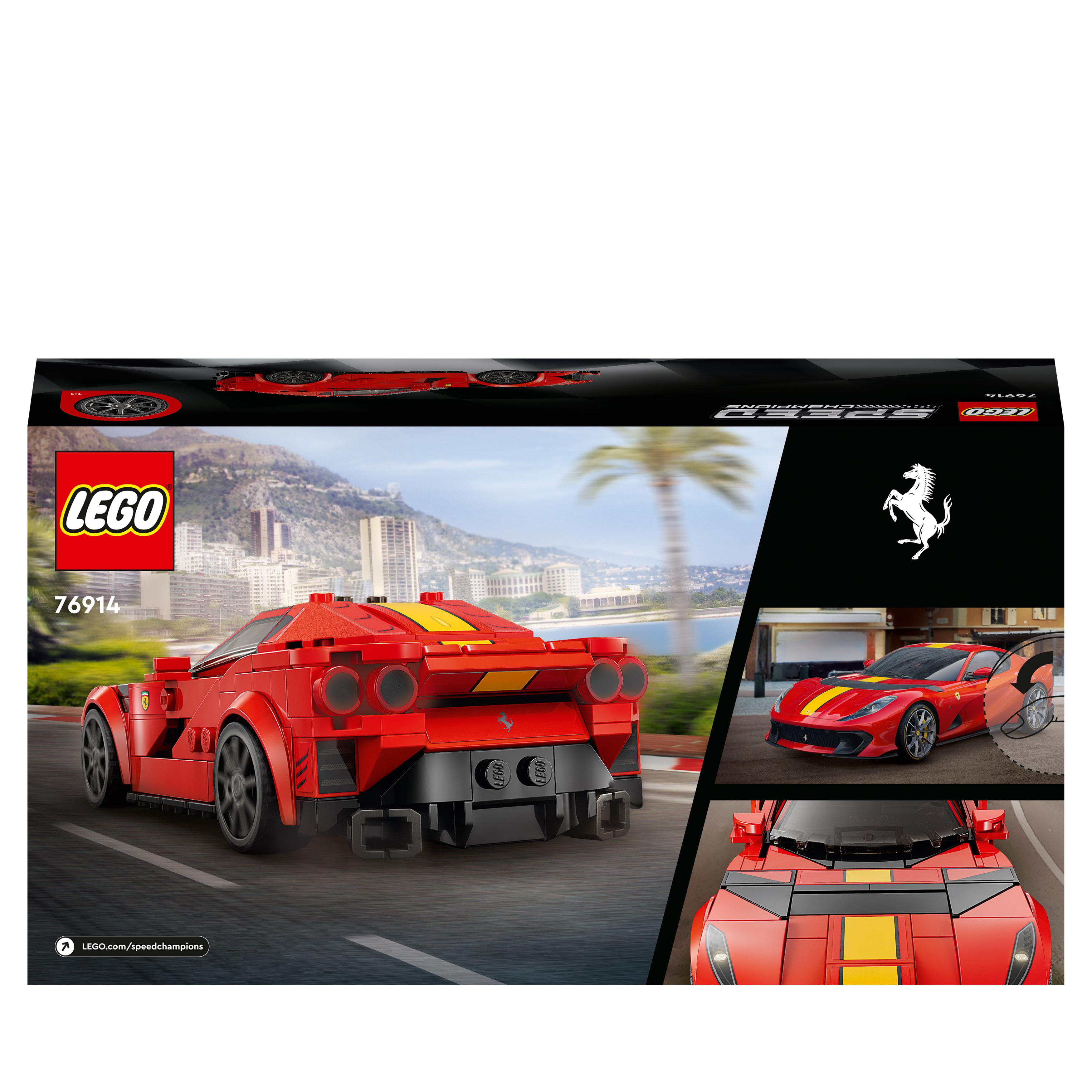 LEGO Speed Champions Mehrfarbig Ferrari 76914 Bausatz, 812 Competizione