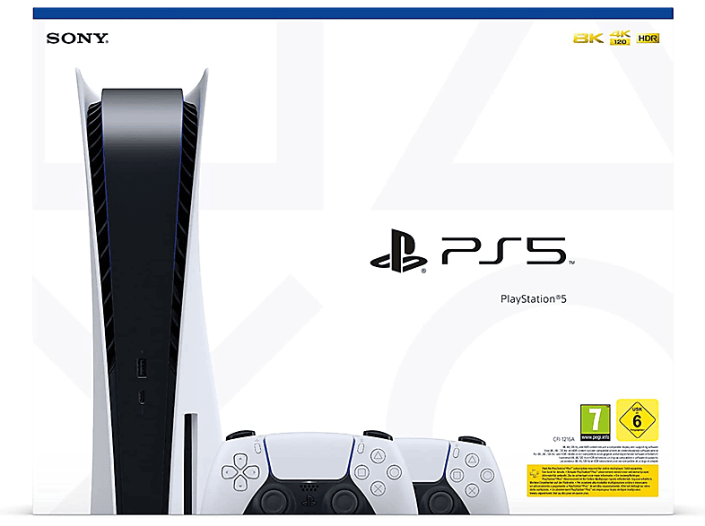 PlayStation 5 825GB Standard color blanco y negro