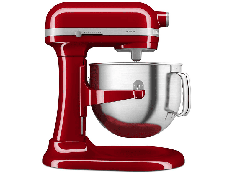 Kitchen Aid 5KSM70SHXEER Artisan Küchenmaschine Empire Rot (Rührschüsselkapazität: 6,6 l, 375 Watt) — Foto 5 von 5