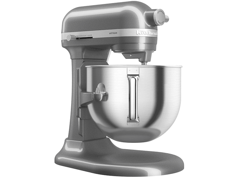 Kitchen Aid 5KSM70SHXEMS Artisan Küchenmaschine Medallion Silber (Rührschüsselkapazität: 6,6 l, 375 Watt) — Foto 3 von 5