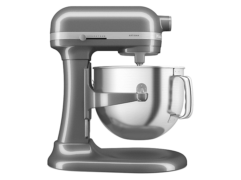 Kitchen Aid 5KSM70SHXEMS Artisan Küchenmaschine Medallion Silber (Rührschüsselkapazität: 6,6 l, 375 Watt) — Foto 4 von 5