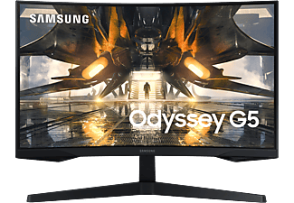 SAMSUNG Odyssey G5 S27AG550EPXEN 27'' Ívelt QHD 165 Hz 16:9 FreeSync VA LED Gamer Monitor