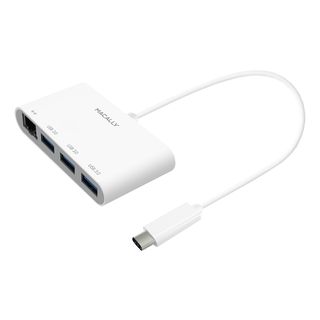 MACALLY UCHUB3GB - hub USB-C (bianco)