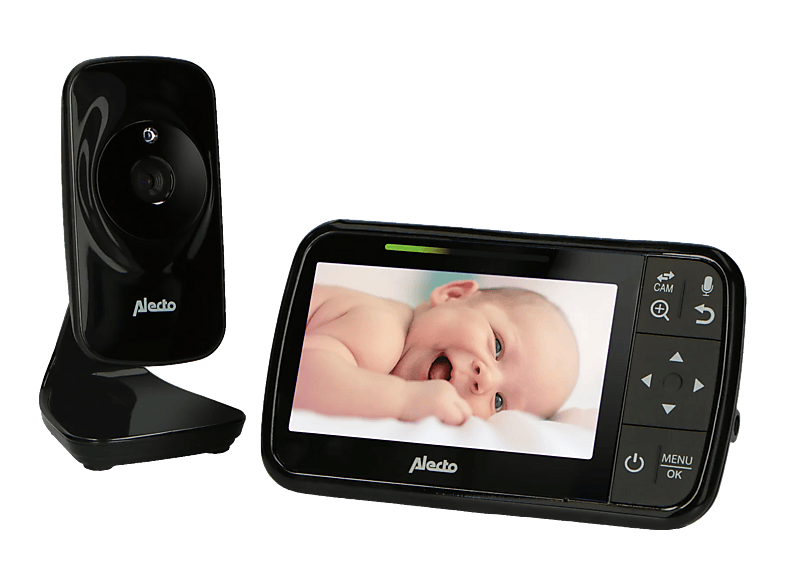 Alecto DVM149 Babyphone mit Kamera und 4.3"-Farbdisplay, Schwarz