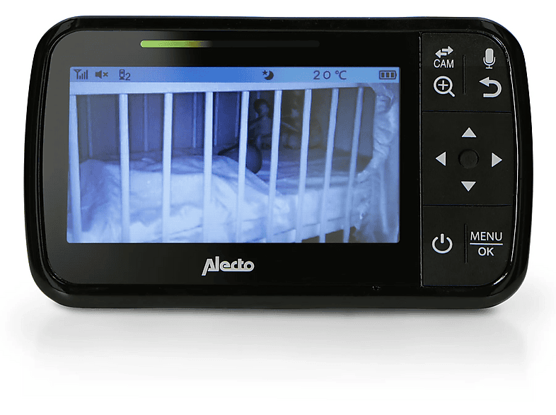 Alecto DVM149 Babyphone mit Kamera und 4.3"-Farbdisplay, Schwarz — Foto 3 von 5