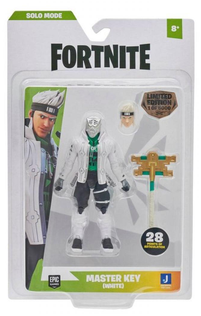 Egy Fortnite Master Key figura műanyag tokban. Tartalmaz egy figurát és kiegészítőket.