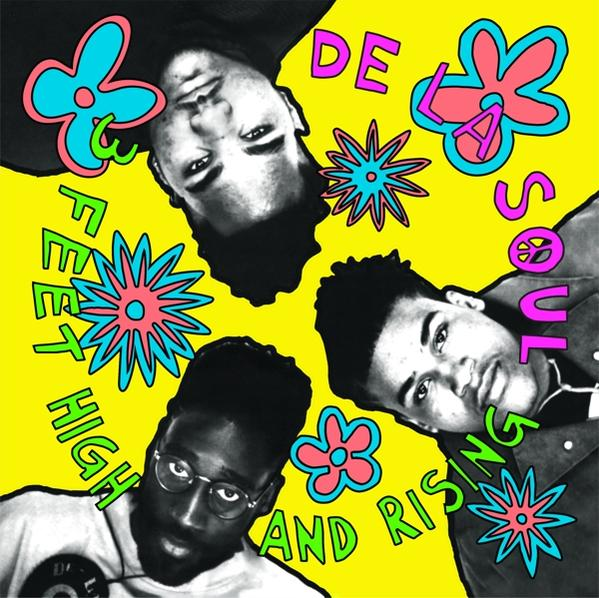 Album borító négy arccal és színes szöveggel: De La Soul.