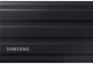 SAMSUNG Portable SSD T7 Shield - Festplatte (SSD, 4 TB, Schwarz)