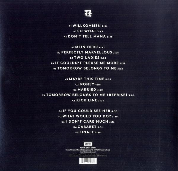 Liste des titres de l'album sur fond blanc. Les titres et durées des pistes sont répertoriés. Pas de pochette.