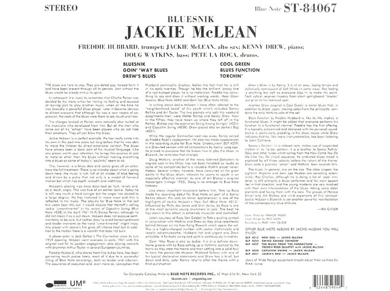 Thumbnail - Jackie Mclean - Bluesnik (Vinyl)